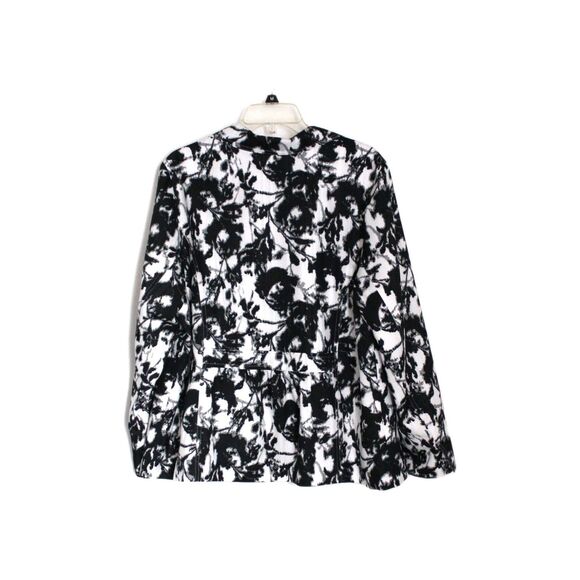 Laura Ashley Blazer Jacket Black and White Button Front  Size 2X - Picture 3 of 5